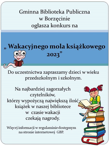 Plakat mól książkowy 2023 450 x 600